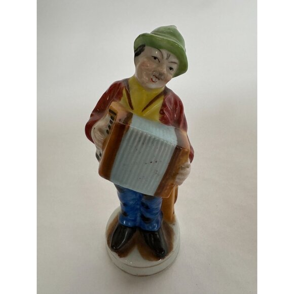 Vintage Porcelain Figurine Of Accordion Player Made In Japan Hand-Painted Collec - Picture 11 of 16